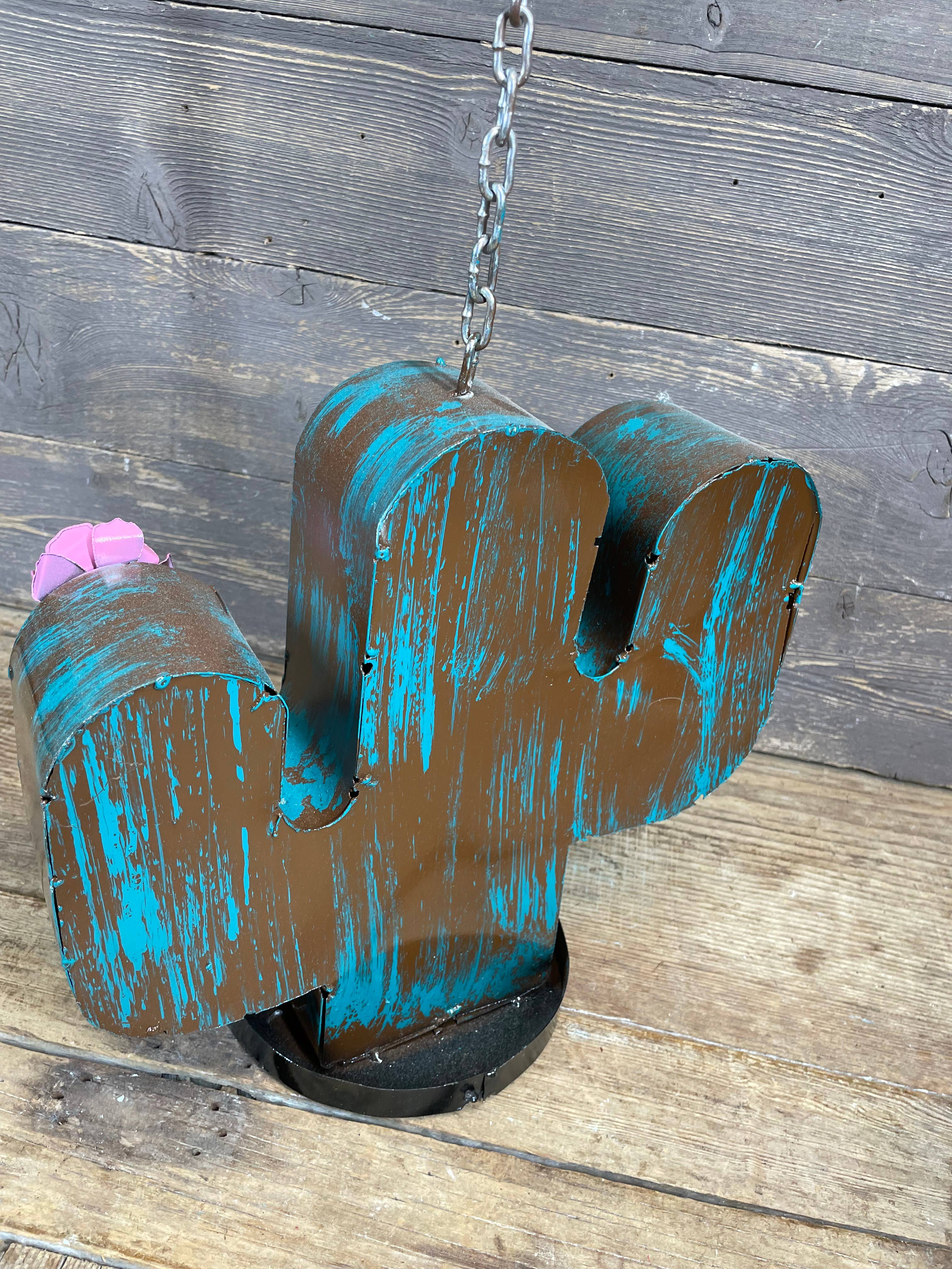 Cactus Metal Bird House