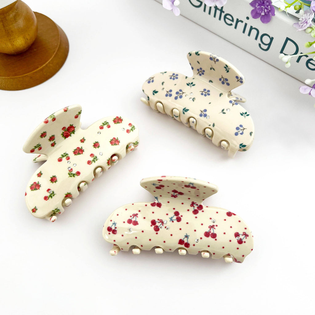 Elegant Dainty Flower Claw Clip