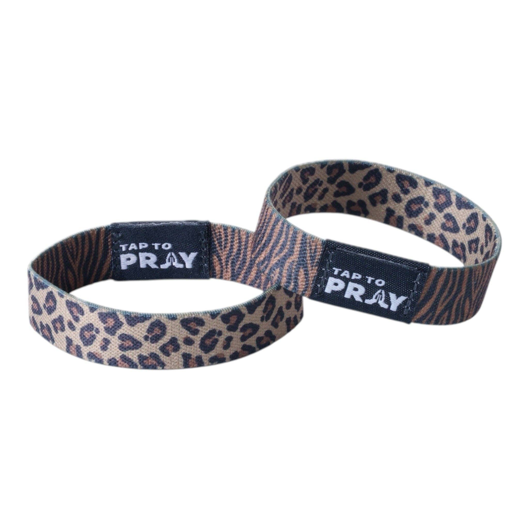 Tap To Pray® Wristband – Safari Leopard