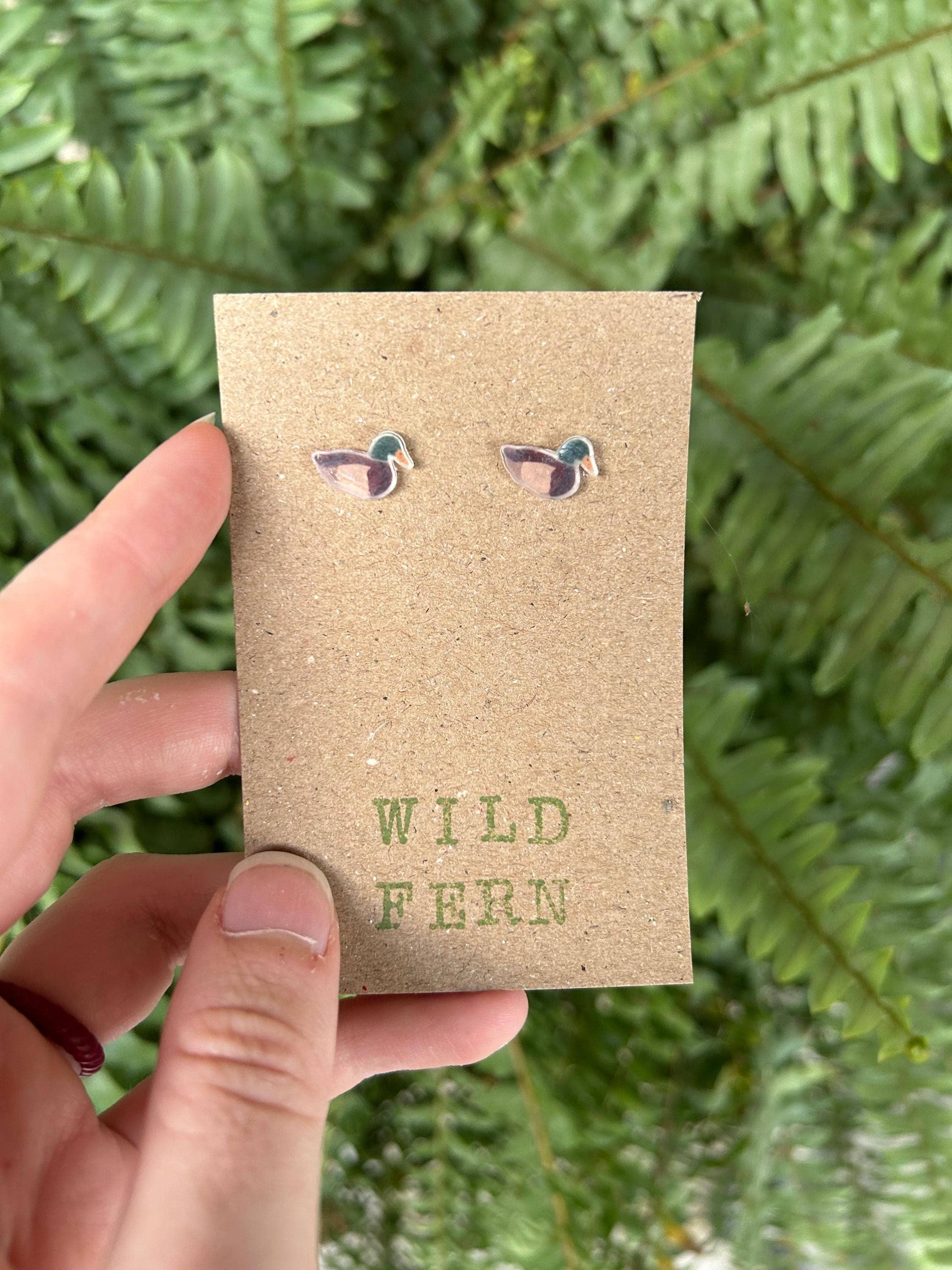 Mallard Duck Nature & Novelty Stud Earrings